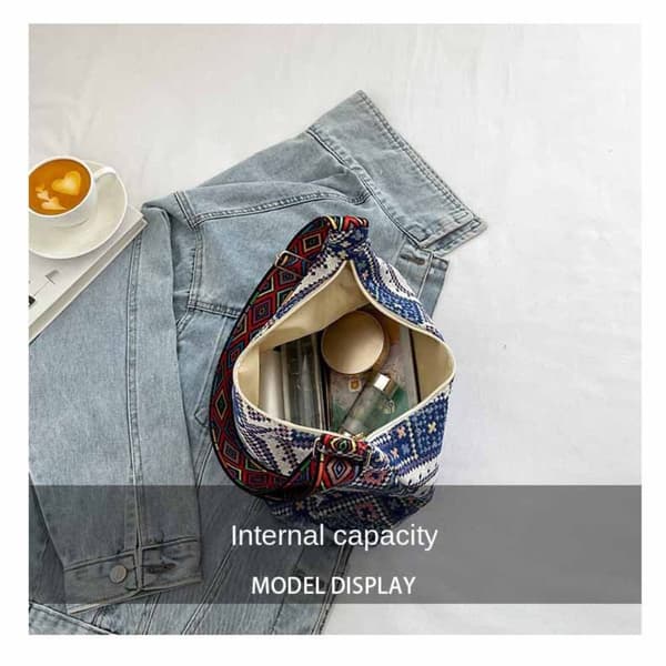 Lærreds Tote Taske Messenger Tasker BLÅ blue