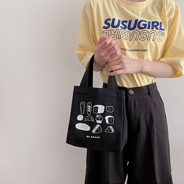 Lunchpåse Canvas Lunchlåda SVART TYP 3-S TYPE 3-S black type 3-S-type 3-S