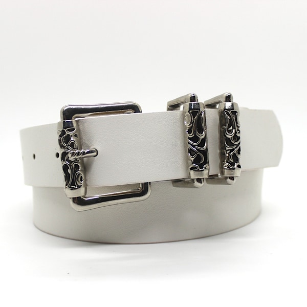 Metallspenne Belte Midjebelte HVIT White