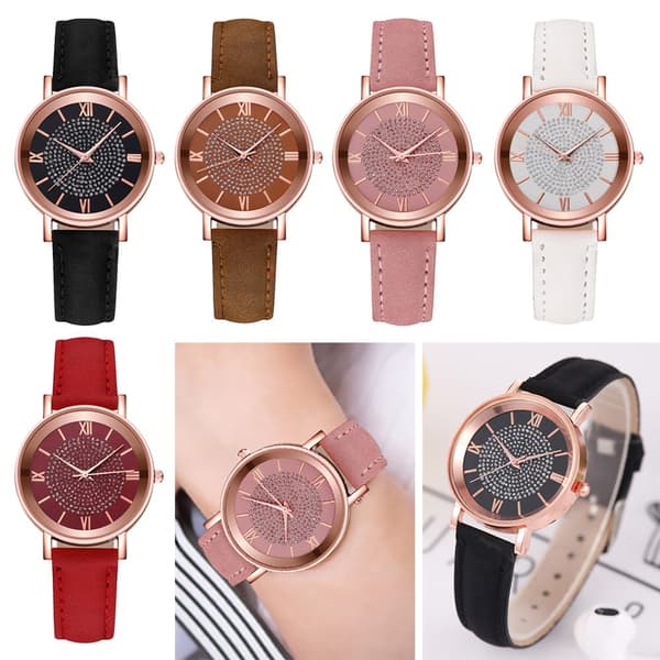 Damklocka Kvarts Armbandsur BRUN Brown