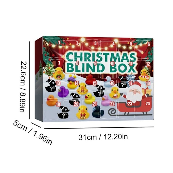 24-pack Julkalender med Gummiankor 13