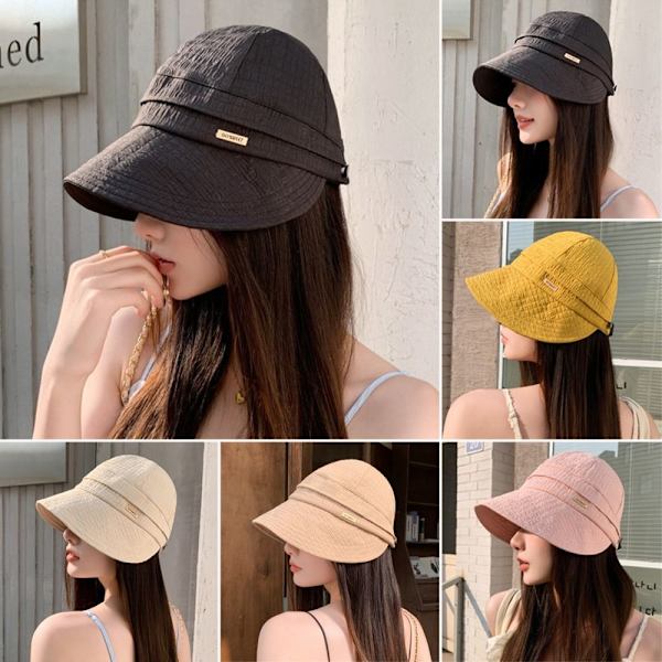 Solbeskyttelseshat Solskærm Hat SORT black