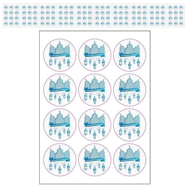 20 ark EID Mubarak Sticker Label Seal Stickers 20 ARK 05 20 Sheets 05