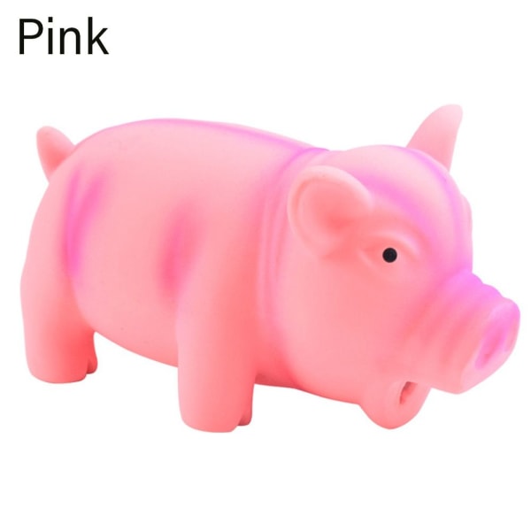 Hundetyggetøj Gummilyd Gris PINK pink