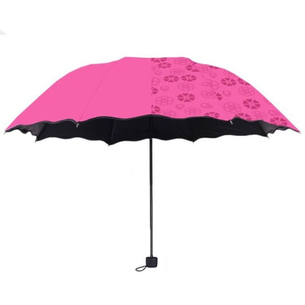 Sammenleggbar paraply Blomstrende paraply i vann ROSE RED Rose Red