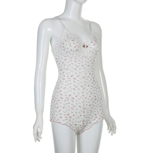 Mini blomsterkjole, basiskjole, jumpsuit MJumpsuit