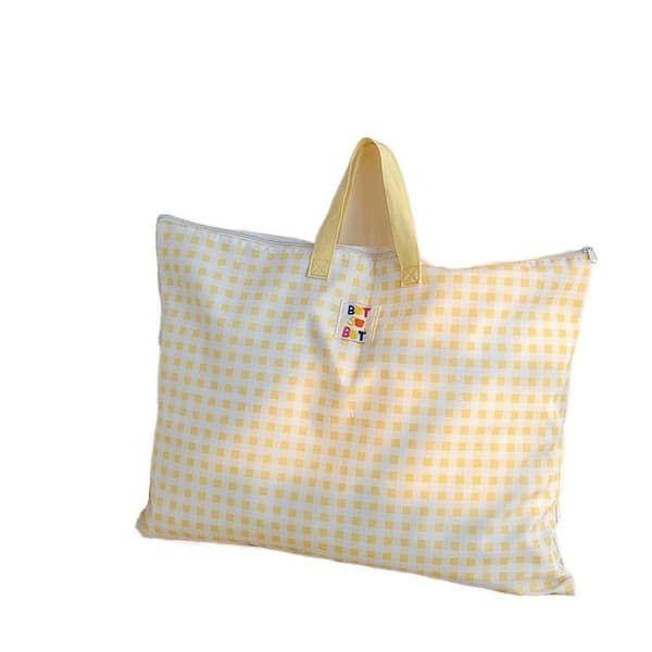 Barneveske Stoff Handlepose GUL Yellow