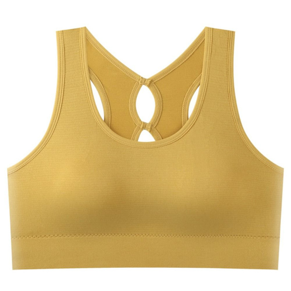 Urheilurintaliivit Fitness Tube Top KHAKI Khaki