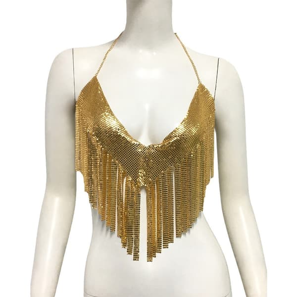 Metal Croptop SØLV Silver