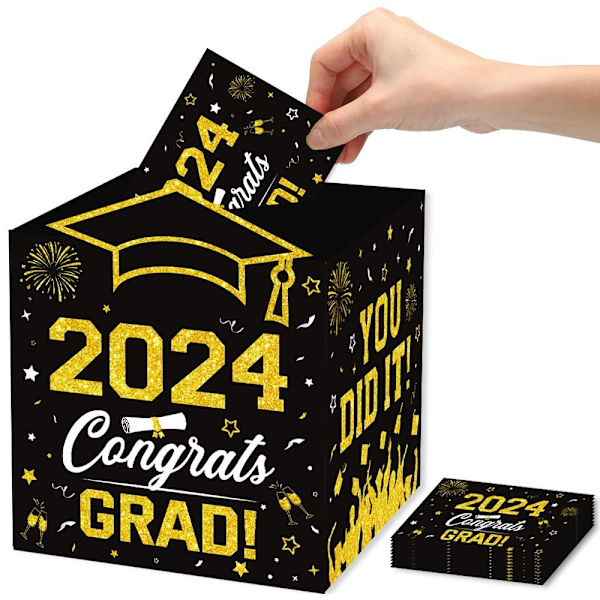 2024 Graduation Season Message Box Layout for dimissionsceremoni black