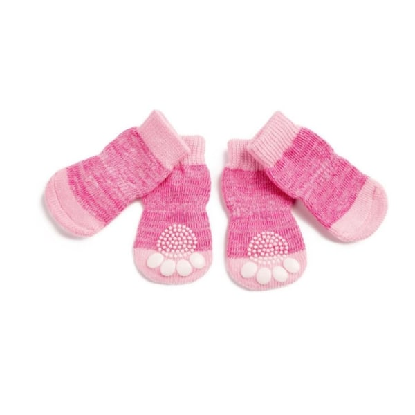 4 kpl sukkia 1 set Knitted Dog Foot Guard Lemmikkien monikäyttöiset sukat