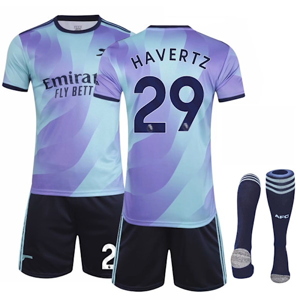 2024-2025 Arsenal Udebanekostume Børn Voksen Fodboldtrøje Jersey Nr. 29 Havertz 22