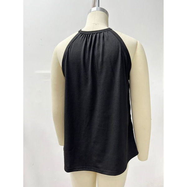 Tank Tops Ærmeløse SORT XL Black XL