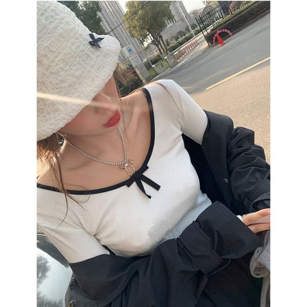 Bow Hat Sløjfe Knude Strandhat SORT Black