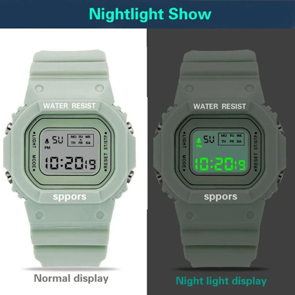 Silikon Jelly Watches Sport Electronic Watch MÖRKBLÅ dark blue