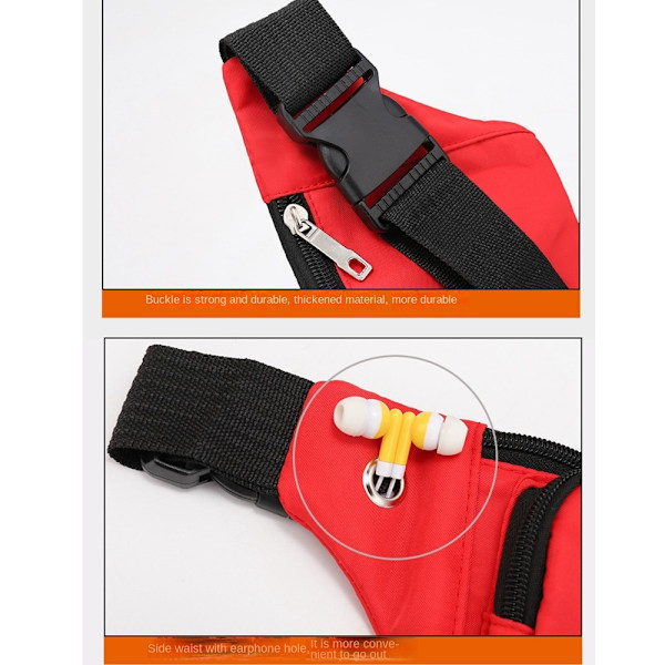 Midjeväska Bröstpaket RÖD Red