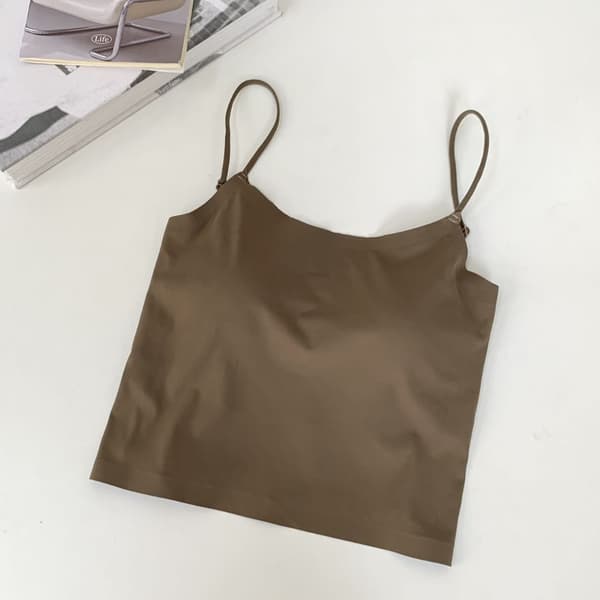 Dam Camisole Hängselväst BRUN Brown
