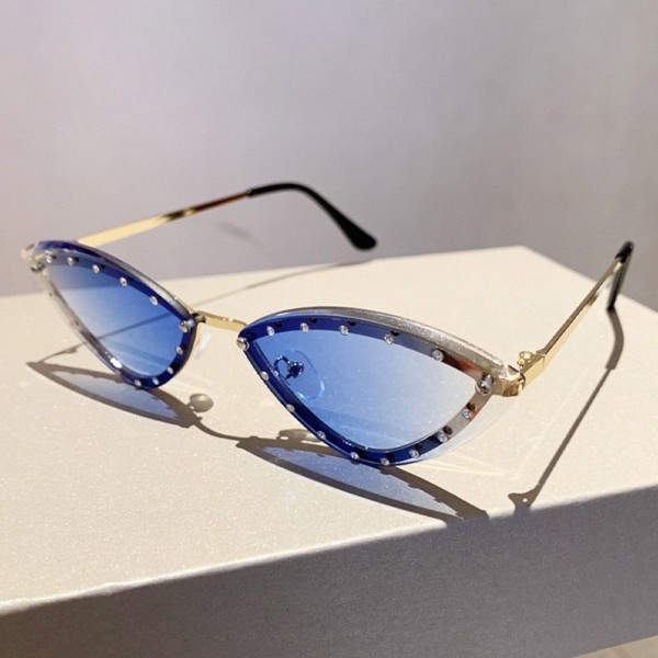 Cat Eye -aurinkolasit reunattomat sävyt GRADIENT BLUE GRADIENT BLUE Gradient Blue