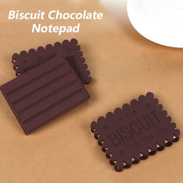 80 ark/bok Cookie Anteckningsblock Choklad Memo Pad 06 06 06