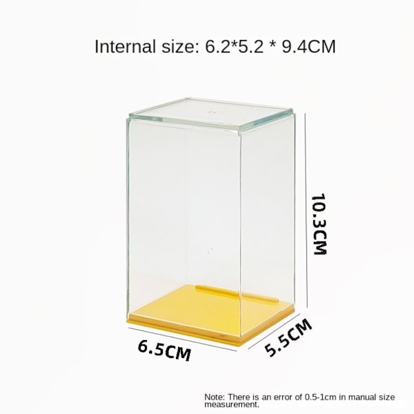 Förvaringsbox Docka Display Box GUL S yellow S