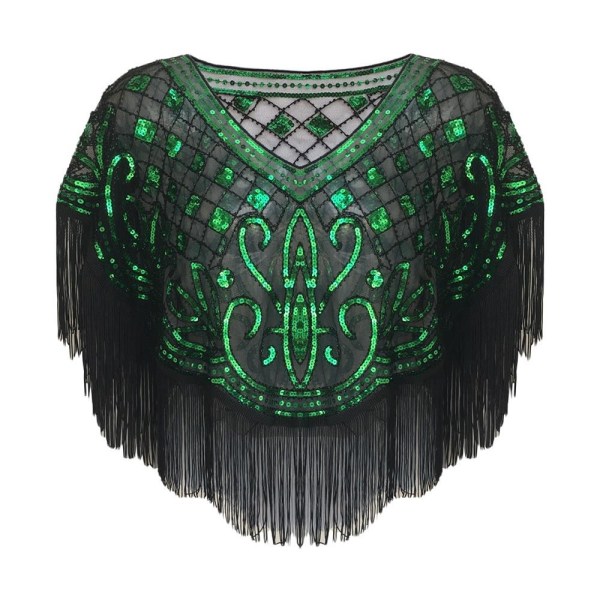 Flapper sjal paljett sjal FARGE 9 FARGE 9 Color 9