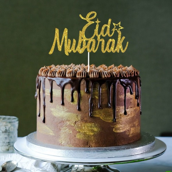 5 stk Eid Mubarak Baking Cupcake Toppers C C