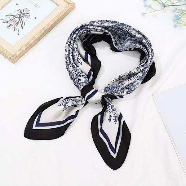 Silk Headscarf Fashionabla scarf BLÅ blue