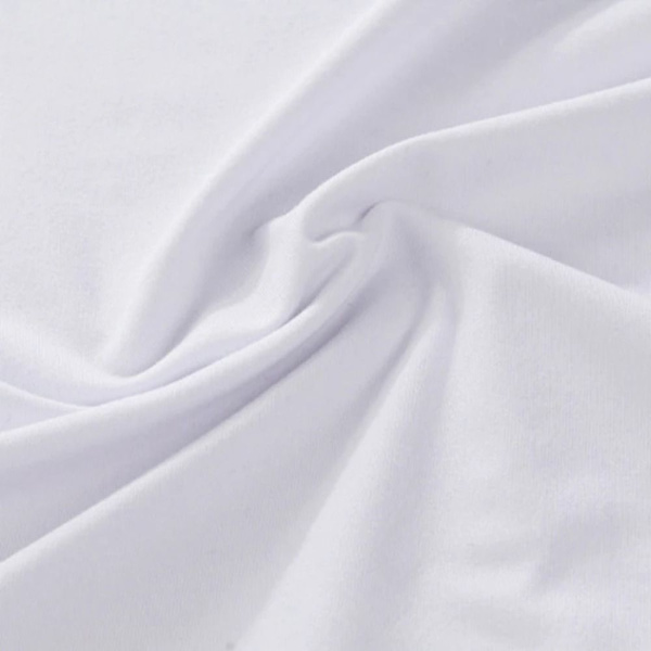 Hvit T-skjorte med rund hals for menn Ensfarget topper XXXL XXXL