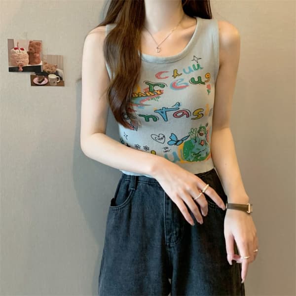 Neulottu Sling Toppi HARMAA Grey