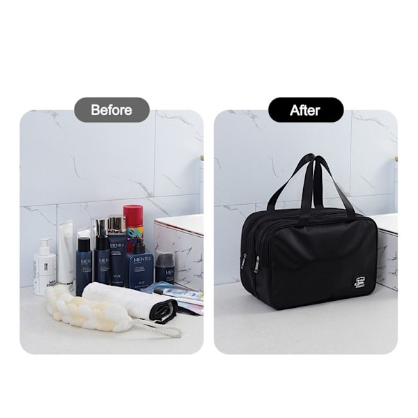 Badeoppbevaringsveske Toalettveske SORT Black
