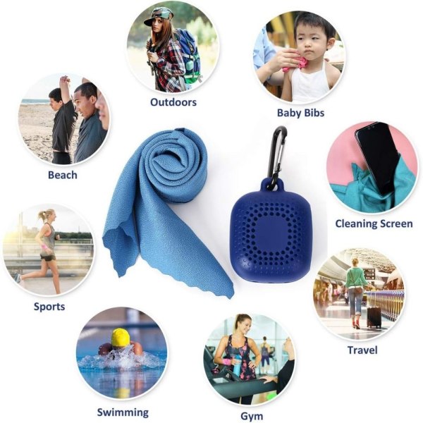 Nopeasti kuivuva mikrokuitupyyhe TUMMAN SININEN Dark Blue