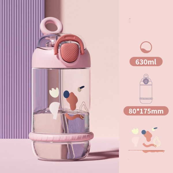 Vattenflaska för barn Dricksflaska ROSA L Pink L