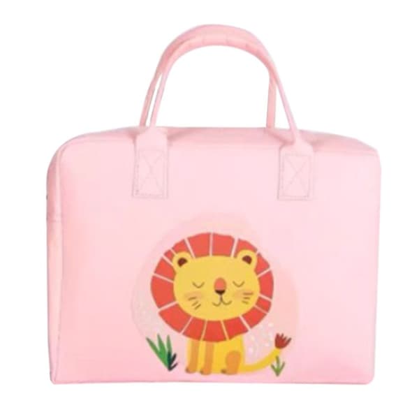 Filt Resväska Duffelväska ROSA Pink