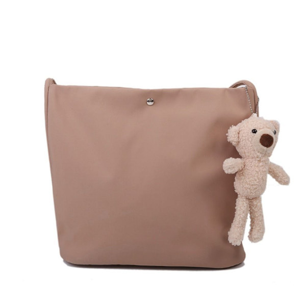 Axelväska Underarmsväska KHAKI MED HÄNGE MED HÄNGE khaki With Pendant-With Pendant