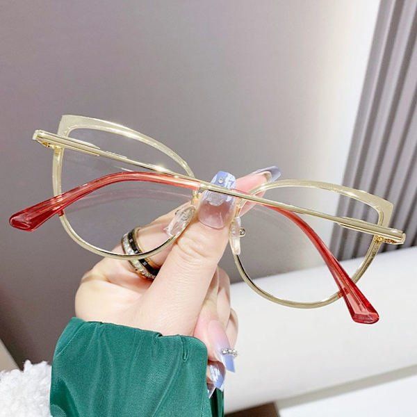 Anti-Blue Light Glasses Neliömäiset silmälasit PUNAINEN Red