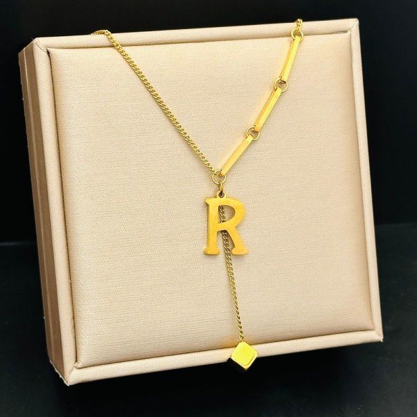Letter Halskæde Modekæde R R R
