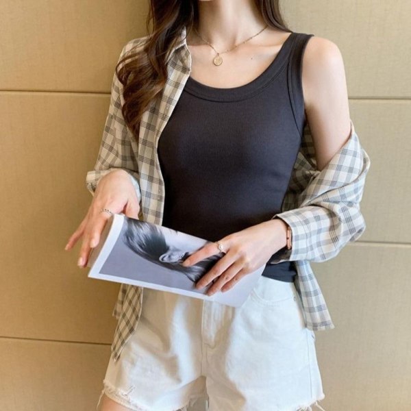 Linne Crop Top VIT White