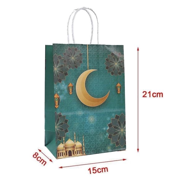 6 stk Eid Mubarak Gavepose Godteri Kakepose STIL 4 STIL 4 Style 4