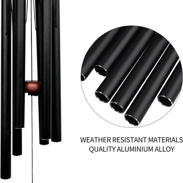 Metalrør Vindspil Aluminium Vindspil SORT black