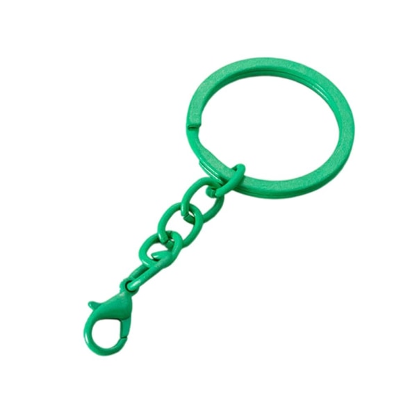 10 st/ set Metallnyckelring Färgglada delade ringar RÖDA red