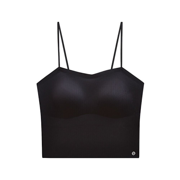 Toppe Ærmeløs elastisk vest SORT M M black M-M