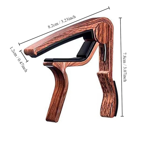 Guitar Capo Tone Adjusting Clamp Key Guitar Detuning Clip Wood