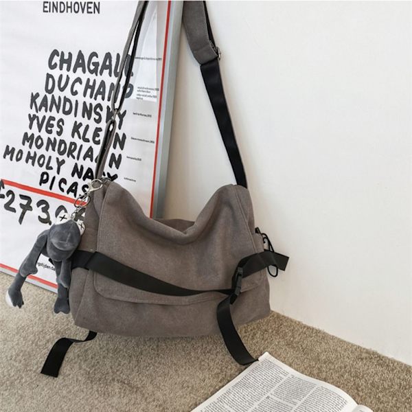 Nylon Crossbody Bag Messenger Bags -laukut MUSTA EI RIIPPUSTA EI RIPUSTA black no pendant-no pendant