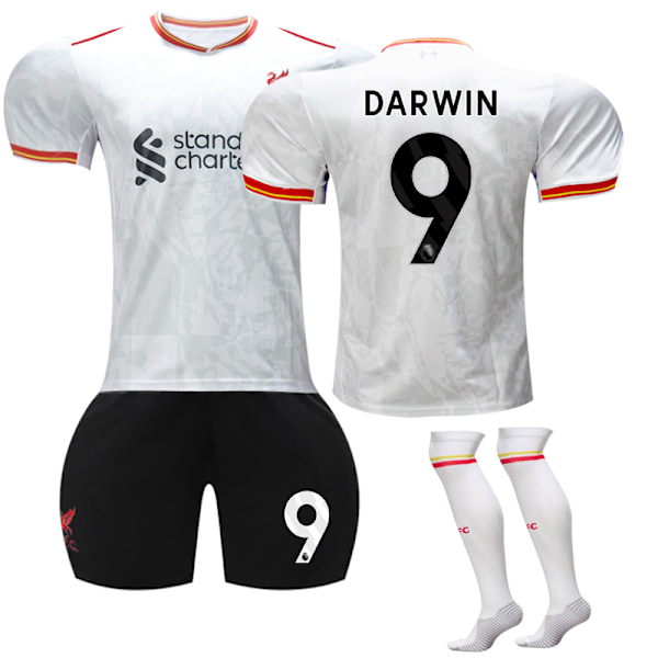 2024-2025 Liverpool Away Kids Football Shirt Kit With Socks No.9 Darwin Nunez 28