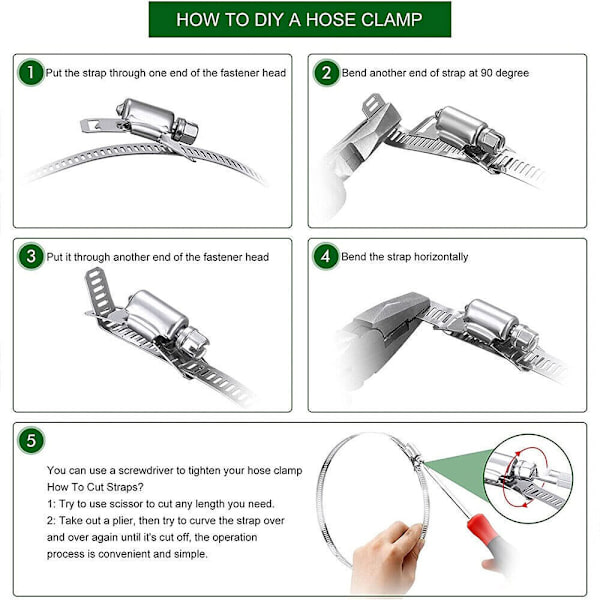 Slangeklemmestrop bilbrændstofrørclips 2M & 5 SNAP 2M & 5 SNAP 2M & 5 Snap