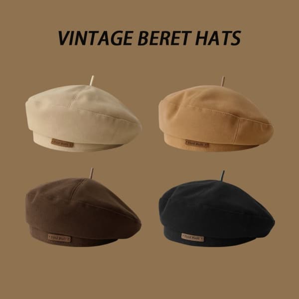 Baretter Britiske Malerhatte SORT Black