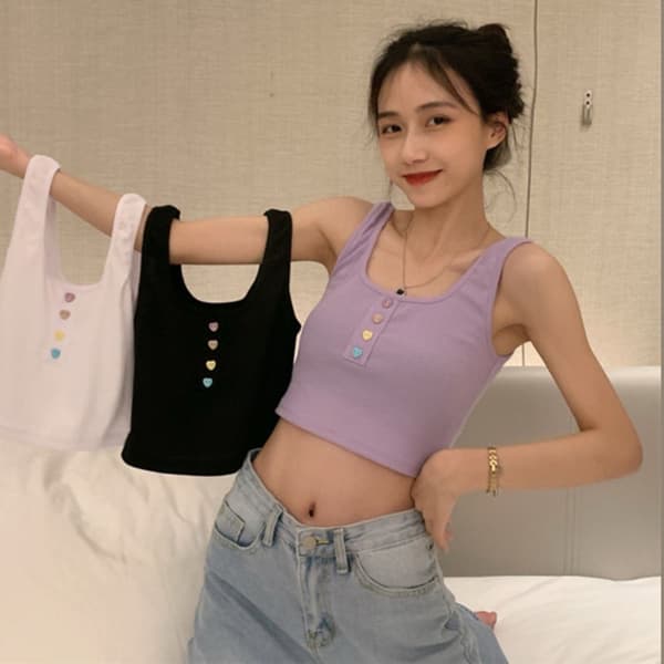 Seksikäs Sling Crop Top SININEN Blue
