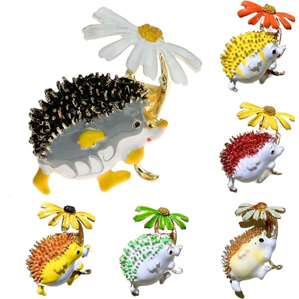 Daisy Broscher Igel Brosch ORANGE Orange