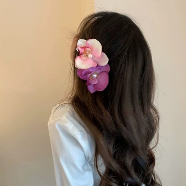 Orchid Butterfly Hair Clip Sløjfe Blomst Hårclips 3 3 3