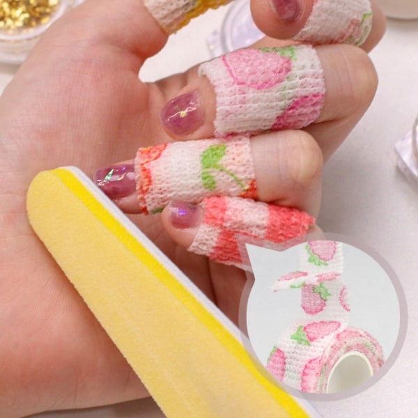 1 stk Nail Finger Protection Bandasje Nail Art Protect Tape 5 5 5